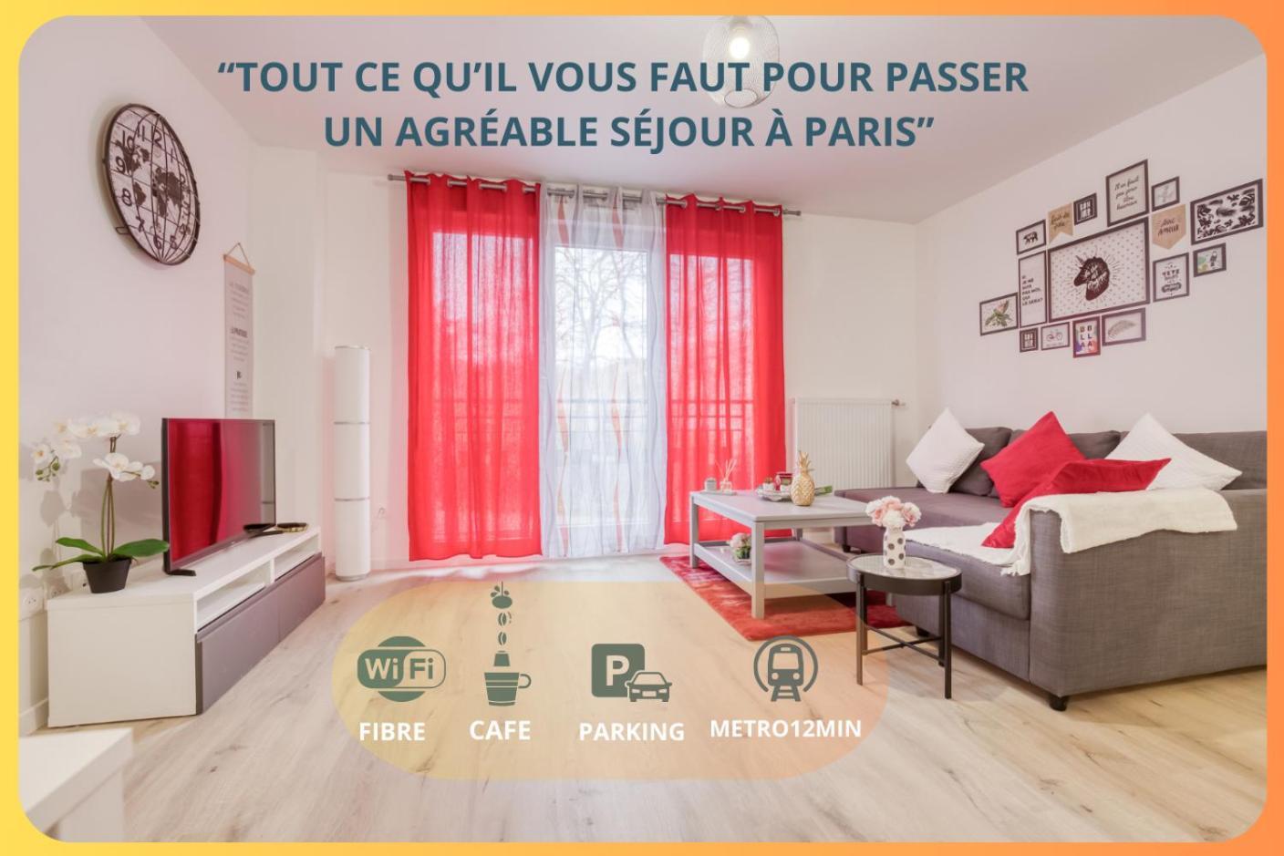 Luxueux Paris - Bagnolet - Les Lilas-Parking Gratuit Exterior photo